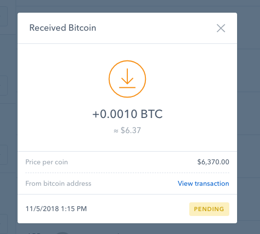 Received bitcoin from coinbase ser crypto